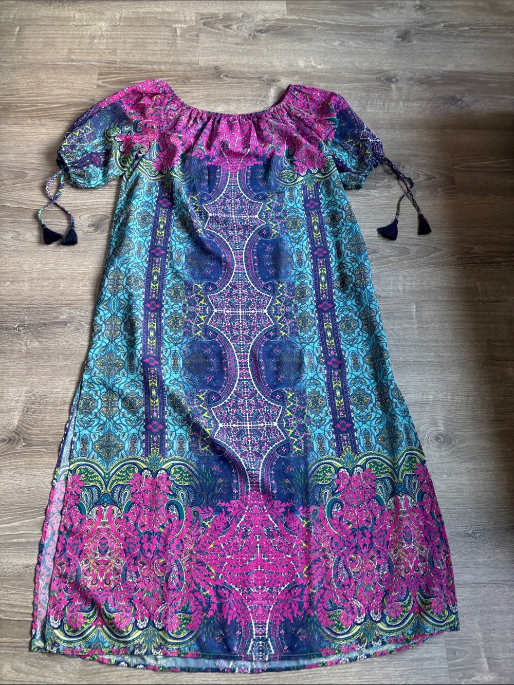 Tommy Bahama Pink & Blue Paisley Swim Coverup